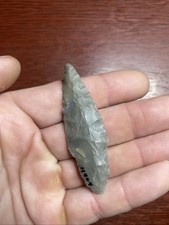 MLC s8264 2 5/8” Adena Turkeytail Arrowhead Ohio Stone Artifact