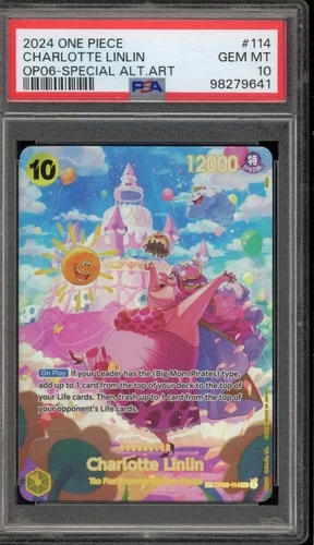 One Piece CCG Charlotte Linlin Special Alternate Art OP03-114 PSA 10 Gem Mint