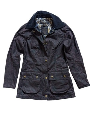 Barbour x William Morris Liberty Ladies Coat S 4US Manderston Waxed Cotton RARE!