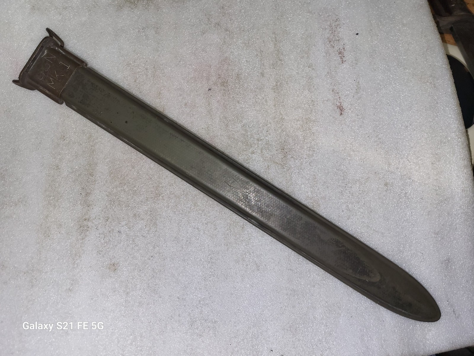 WW II USN MK1 Bayonet Scabbard for 16" Bayonets #1