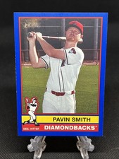 2025 Topps Heritage High Number Pavin Smith #535 Blue Border Parallel