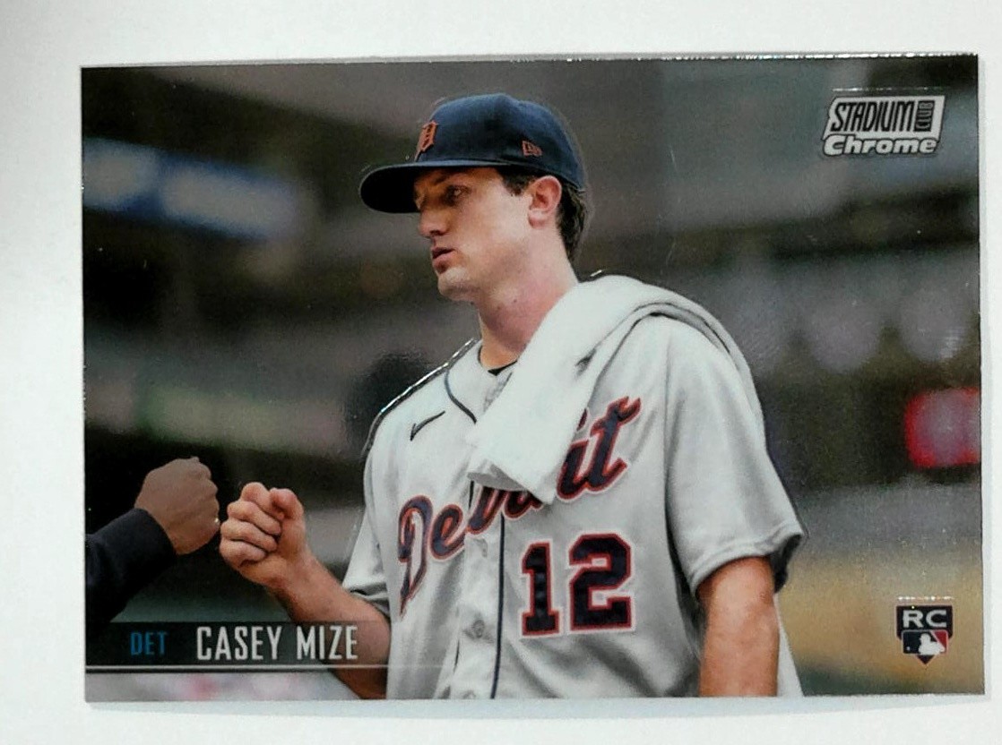 2021 Stadium Club Chrome #82 Casey Mize Refractor Detroit Tigers Baseball
