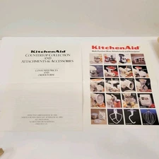 Vtg 1994 KitchenAid Countertop Collection Attachments Accessories Order Form