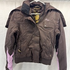 Orage Womens Brown/Pink Winter Ski Jacket Size S