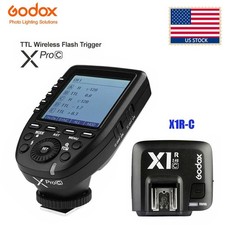 Godox XPro-C TTL Studio Strobe Head Transmitter X1R-C Receiver For Canon Camera
