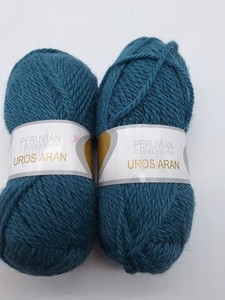 2 Pervian Collection Uros Aran Yarn Elann Skeins  Col 1112 100% Wool  10 grams