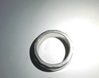 Black & Silver Engraved Lord’s Prayer Cross Band Ring, Size 7 Pre-Owned — photo 2