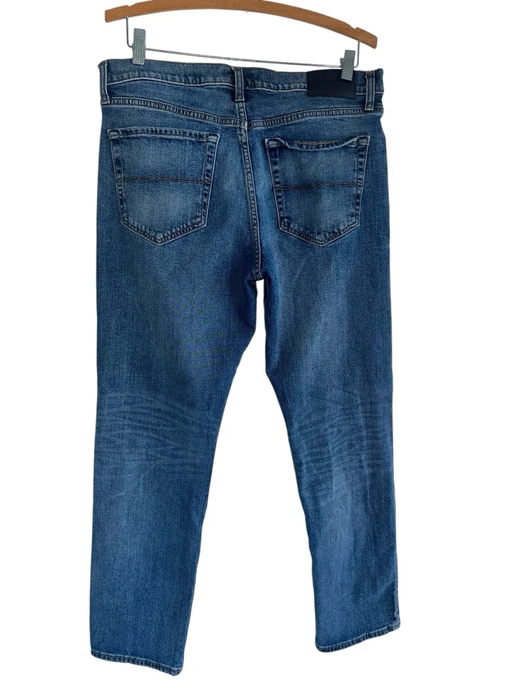 Pantalones de mezclilla Lucky Brand para hombre 33x30 121 ajustados rectos elásticos azules informales al aire libre Foto 2 de 4