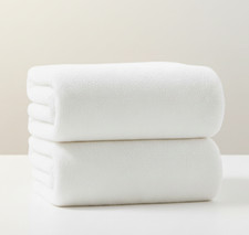 1x White Extra Large Jumbo Bath Sheet (90x190cm), 600GSM 100% Egyptian Cotton