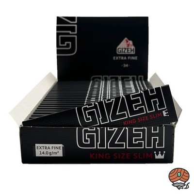 Gizeh Black Extra Fine King Size Slim Box 25 Hefte à 34 Blättchen