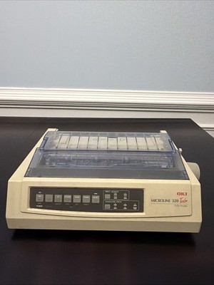 OKI Data Microline 320T 9-Pin Turbo Dot Matrix Printer - Operational Please Read