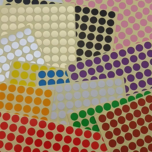 Size 6Mm Dot Stickers Colorful Circular Label Stickers Marks Dots Label ...
