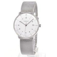 JUNGHANS Maxville 27.4700 white Dial Automatic Men's Watch A#145329 2