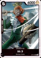 Mr.9 OP14-095 The Azure Sea's Seven Common NM One Piece TCG