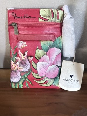 Anuschka Handpainted Leather Shoulder Crossbody Bag New
