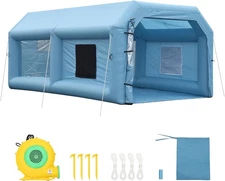 Inflatable Paint Booth 20x13x9Ft 750w Blower, Home DIY- Durable Oxford Fabric