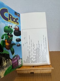 Croc Legend of the Gobbos Sega Saturn USA CIB Manual Reg Card Cracked Case