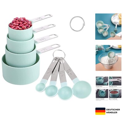 Messlöffel Set,Gramm Measuring Cups and Spoons Set, Messlöffel set 8 Teiliges...