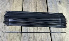 10 Spokes, PILLAR 13/14G 278MM STRAIGHT BLACK SPOKES BLADED (No Nuts)