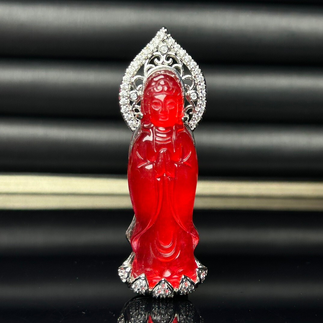 [COLD FRAME] / ☆ ETERNAL NEPHRITE JADE RED THREAD NECKLACE ETERNAL NEPHRITE JADE RED THREAD NECKLACE