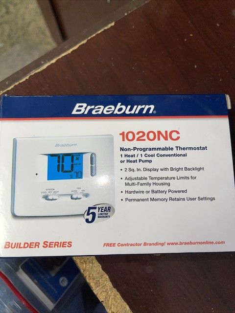 Builder Supply Braeburn 1020NC Thermostat Easy-Read Non