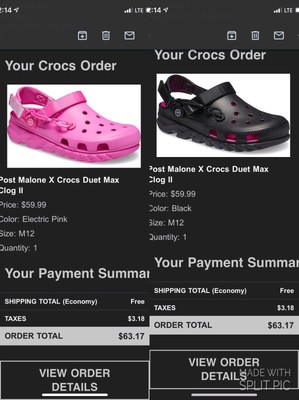 post malone crocs 2