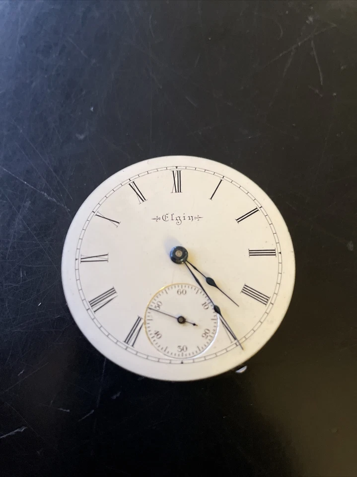 Vintage Antique Elgin Pocket Watch Movement 9124506 - Image 3 of 4