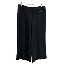 VINCE CAMUTO Black Wide Leg High Rise Trouser Dress Pants Size 8