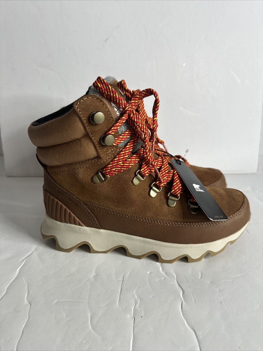 NWT Sorel Kinetic Conquest Hiking Boots Suede Brown Size