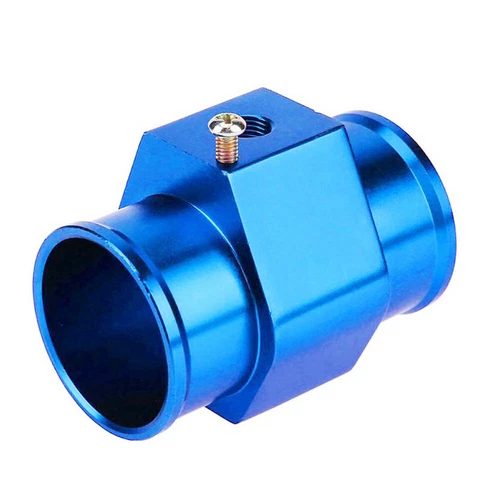 40mm Silver Water Temp Temperature Joint Pipe Sensor Gauge Radiator Hose Adapter - Picture 3 of 6