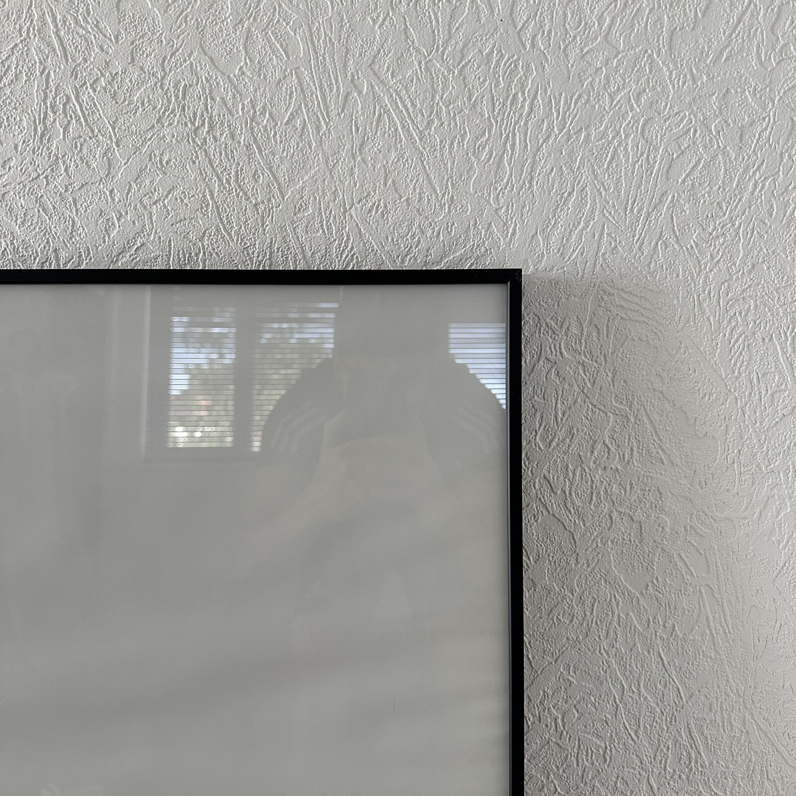 2x HABITAT Aluminus 70x100cm Metal Picture Frames Black. COLLECTION