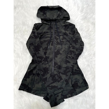 Lululemon Hooded Define Jacket Nulu Incognito Camo Sz 8