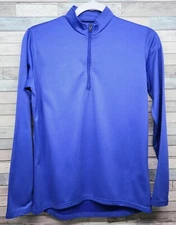 Nike ACG Medium Base Layer Drifit Long Sleeve 1/4 Zip Purple Blue Has Spot 