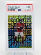 DeShaun Watson Mosaic Center Stage Silver Prizm PSA 10 POP 8 CLEVELAND BROWNS SP