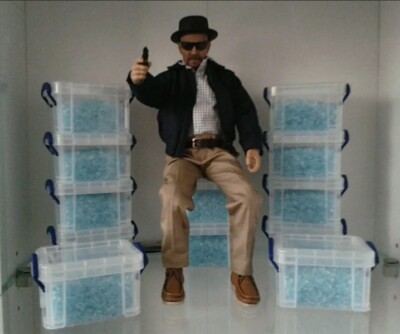 1:6 Custom Made 1 Box of Blue Crystal For Breaking Bad Action Figure Diorama