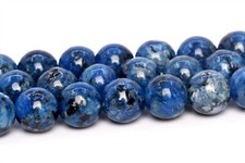 6MM Deep Blue Jade Beads Grade AA Round Gemstone Loose Beads
