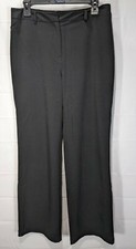 GLORIA VANDERBILT Wmn's Black High Rise Reg Strght Leg Stretch Dress Pants sz 10