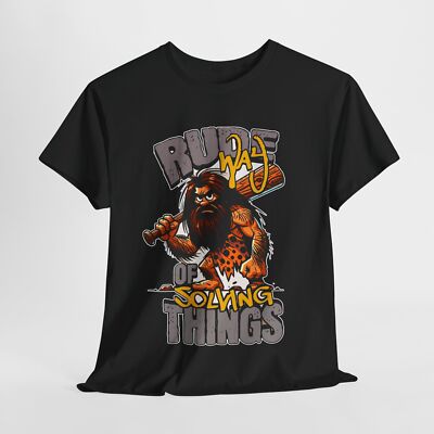 Funny Caveman Unisex Tee Shirt, Humorous Graphic Print, Sarcasm Tee for Men and