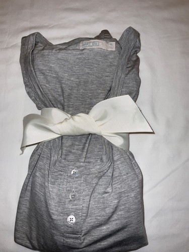Barefoot Dreams Trikot Henley & Shorts grau weicher Komfort XL - Bild 7 von 8
