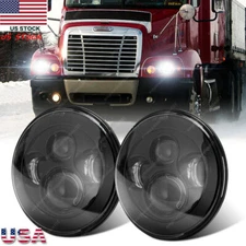 2pcs 7Inch Round LED Headlight DOT 6012 For Freightliner Century Class 1996-2011