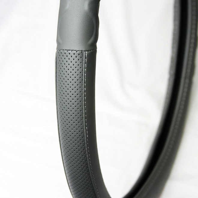 New Motor Trend 18" Grey Steering Wheel Cover Peterbilt Freightliner