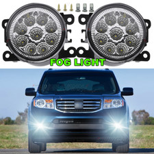 Pair White Clear Lens Replacement Fog Light Lamps For Honda Crv 2012-2014