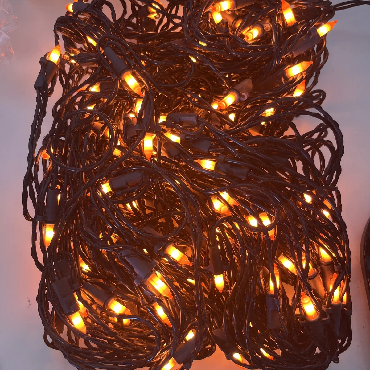 150 Halloween 12 X 2 Orange Mini Net Tree Trunk Wrap String