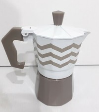 CAFFETTIERA 1 TAZZE CLARALUNA NAPOLETANA BIANCA E FANGO BOMBONIERA REGALO