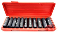 11pc 1/2" Drive Deep Impact Socket Set Metric 6 Point Sockets w/ Case New 