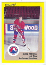 1989-90 ProCards Sherbrooke Canadiens #187 Mario Roberge
