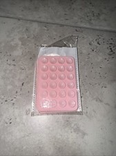 AZXYI 2 Pack Silicone Suction Phone Case Mount, Silicon Adhesive Light Pink