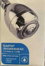 Niagara Conservation Silver Earth shower head 1.5GPM (5.7 LPM)