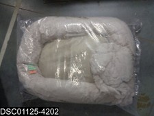 4976 Best Friends By Sheri Donut Lux 36" Lux Oyster Color Dog Bed With Blanket