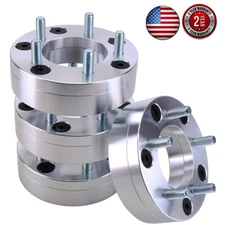 For Chevy GMC Cadillac 4x 2in 6x5.5 to 5x4.75 Aluminum Wheel Adapters 5 Lug Rims